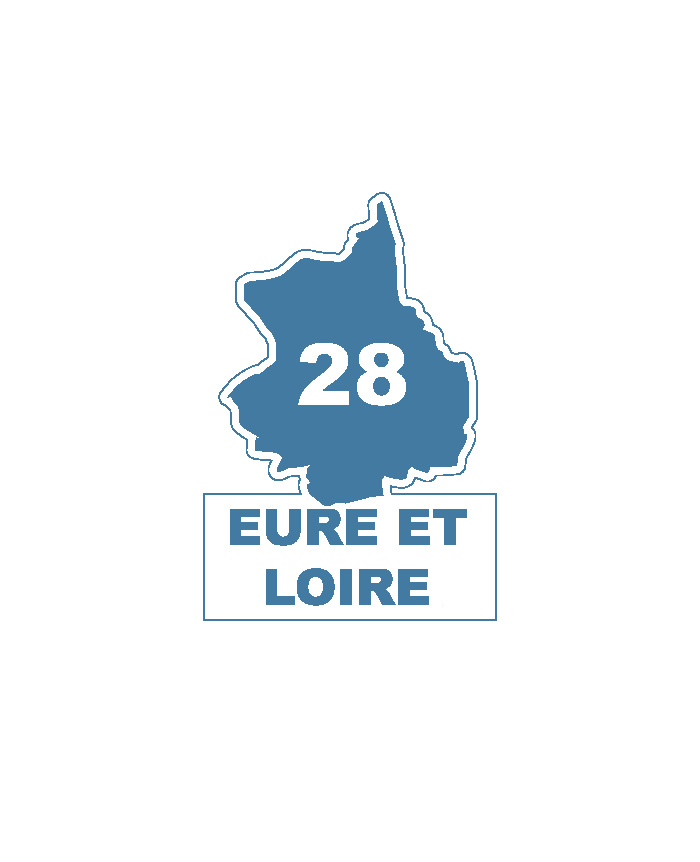 Une carte du département 28 Eure-et-Loir.