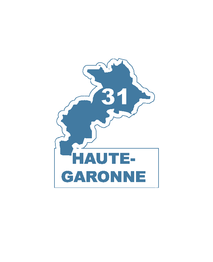 Une carte du département 31 Haute-Garonne.