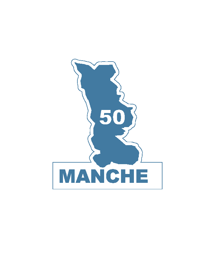 Une carte du département 50 Manche.