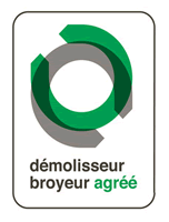 Le logo officiel d'un centre VHU agréé par la Préfecture.